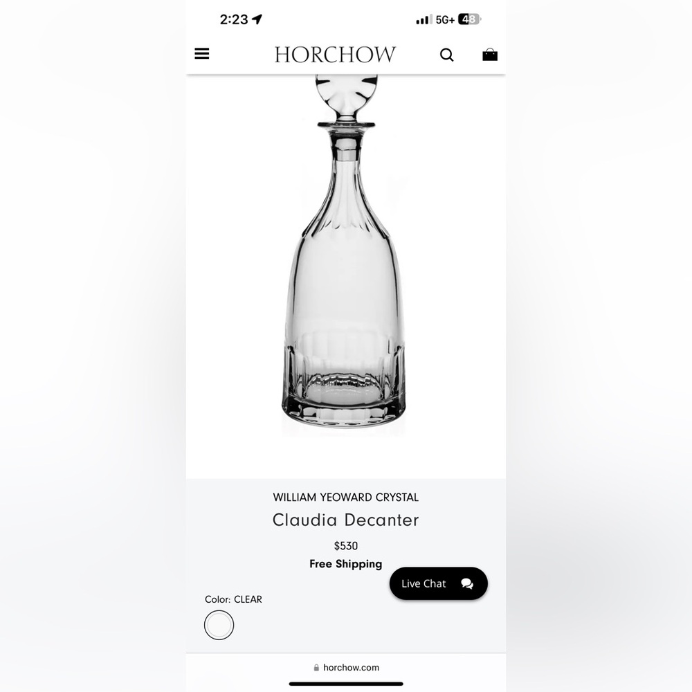 William Yeoward “Claudia” Decanter - Picture 2 of 4